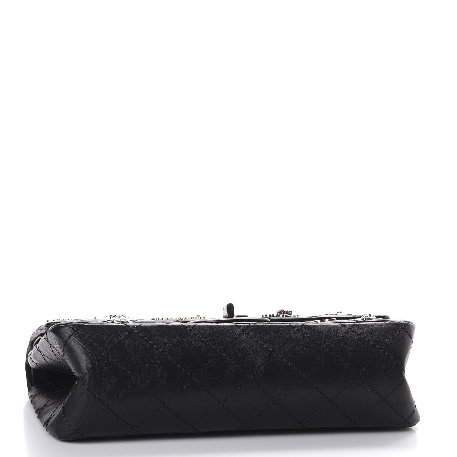 Chanel Aged Calfskin Lucky Charms 2.55 Reissue 225 Flap Black 3 of 10