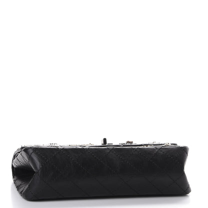 Chanel Aged Calfskin Lucky Charms 2.55 Reissue 225 Flap Black 3 of 10