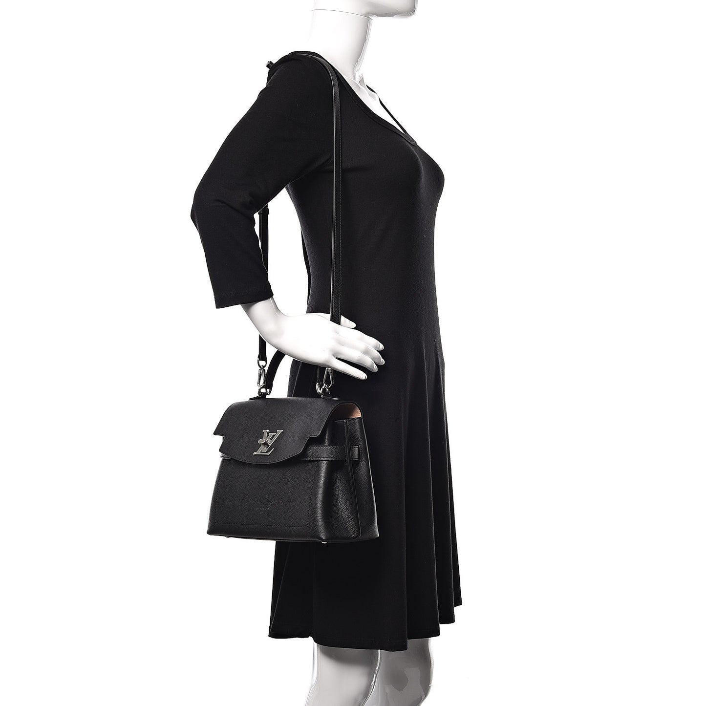 Calfskin Lockme Ever BB Black