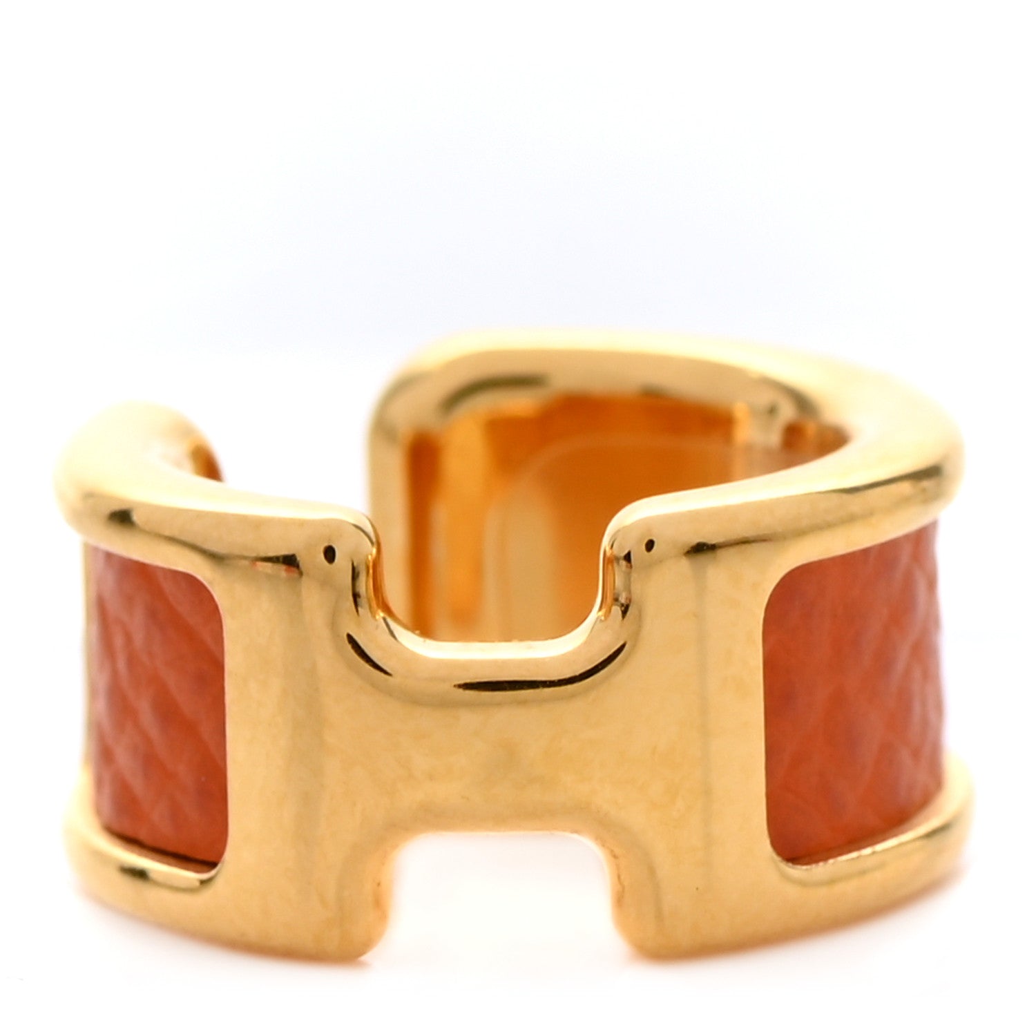 Hermes Epsom Olympe Ear Cuff PM Orange 1 of 4
