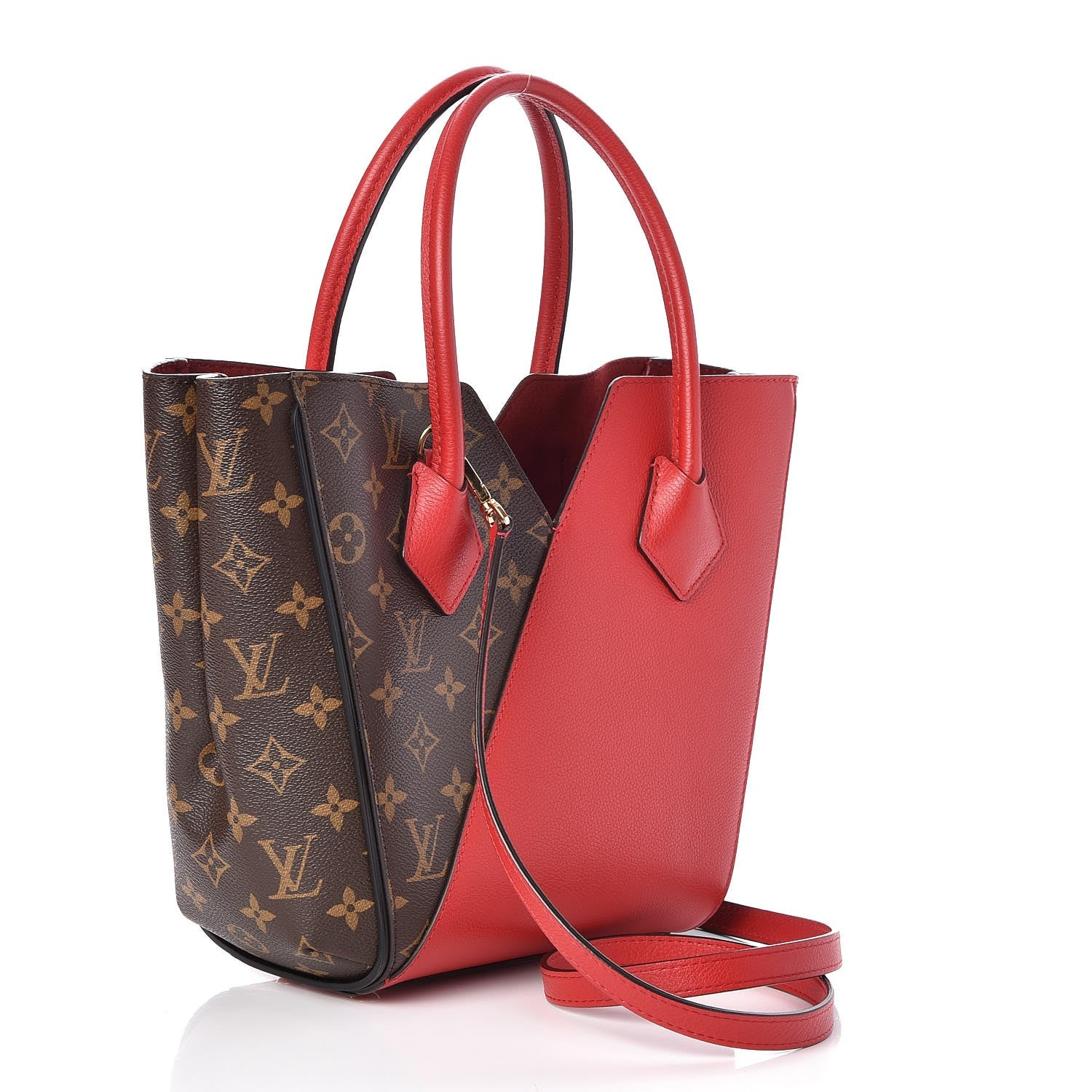 Louis Vuitton Calfskin Monogram Kimono Tote PM Cherry 4 of 8