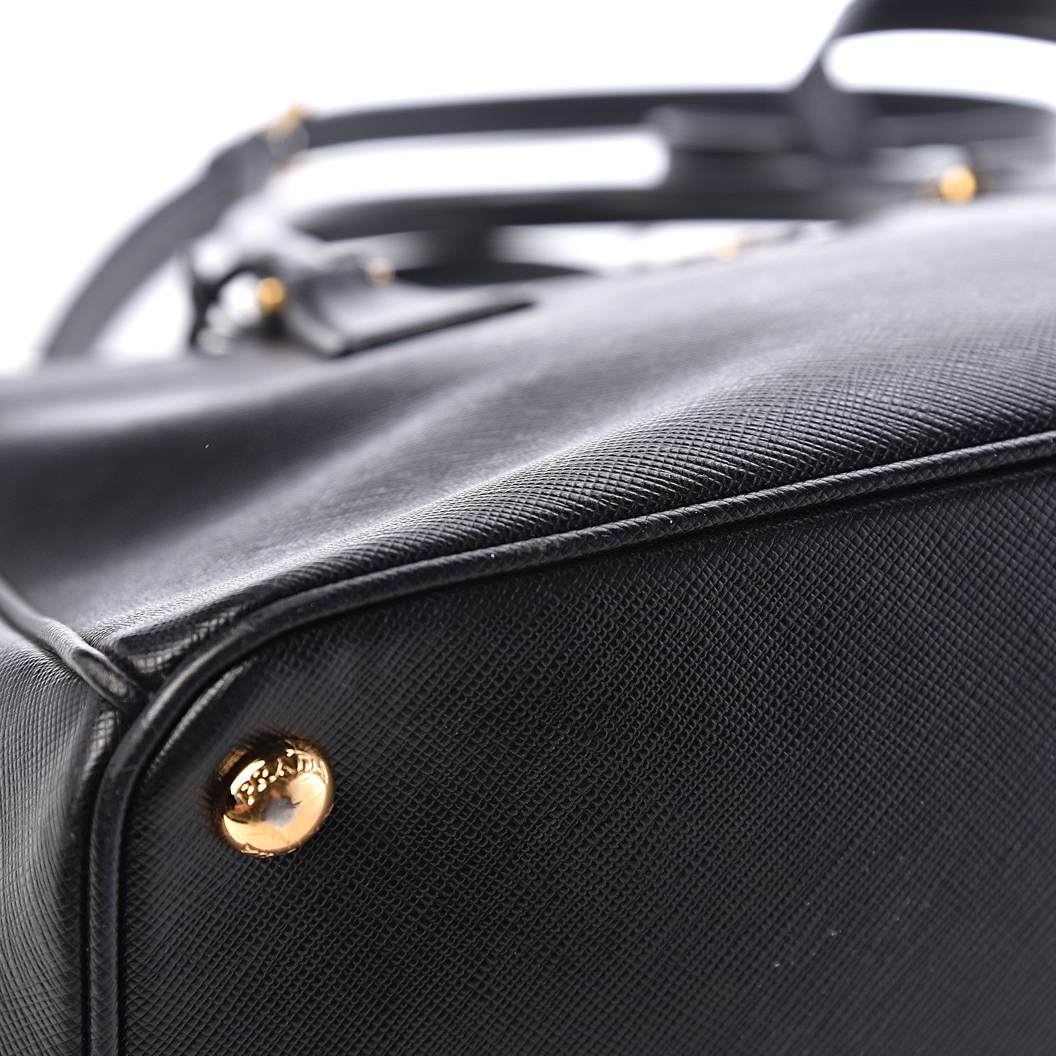 Prada Saffiano Small Galleria Double Zip Tote Black 9 of 12