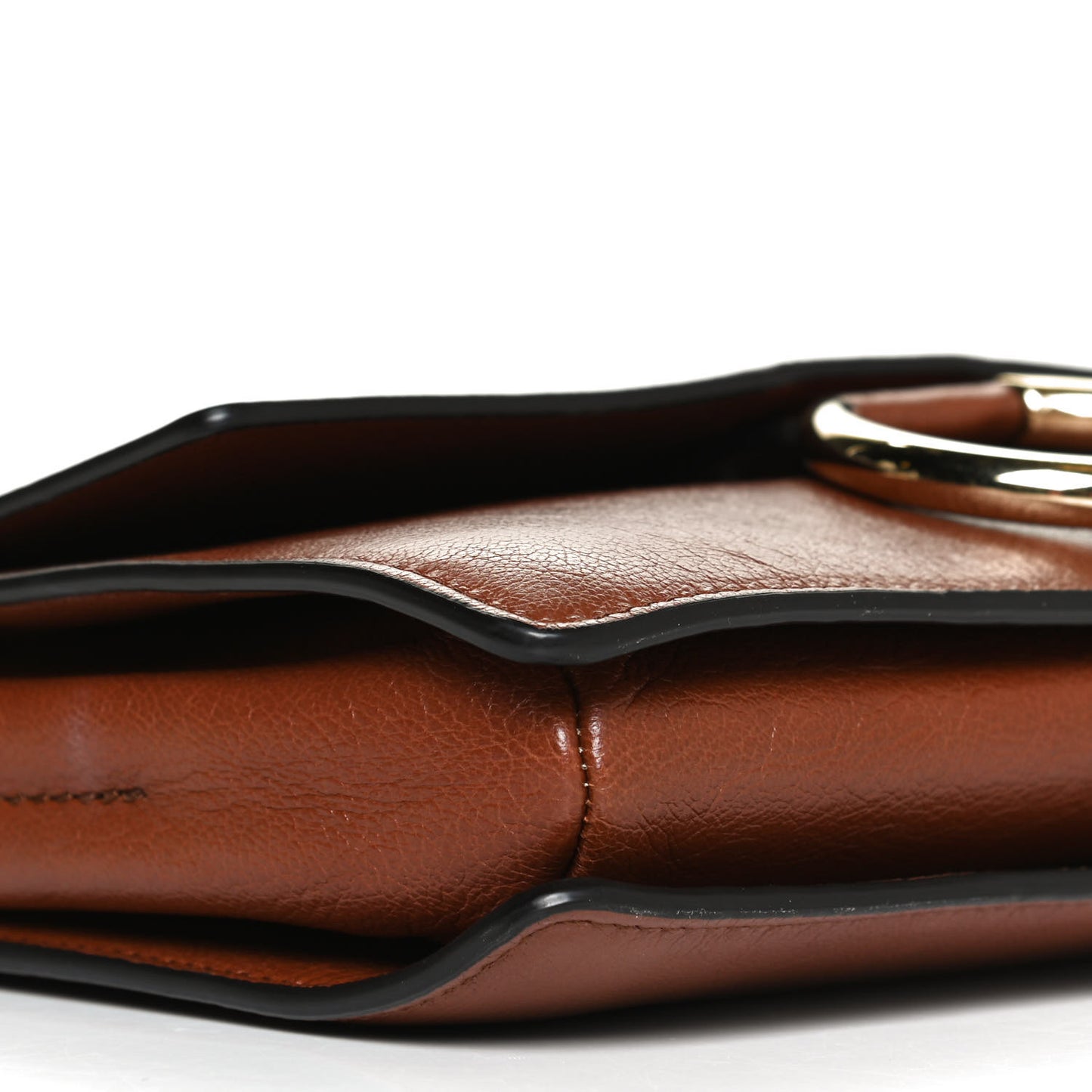 Calfskin Small Faye Shoulder Bag Tobacco