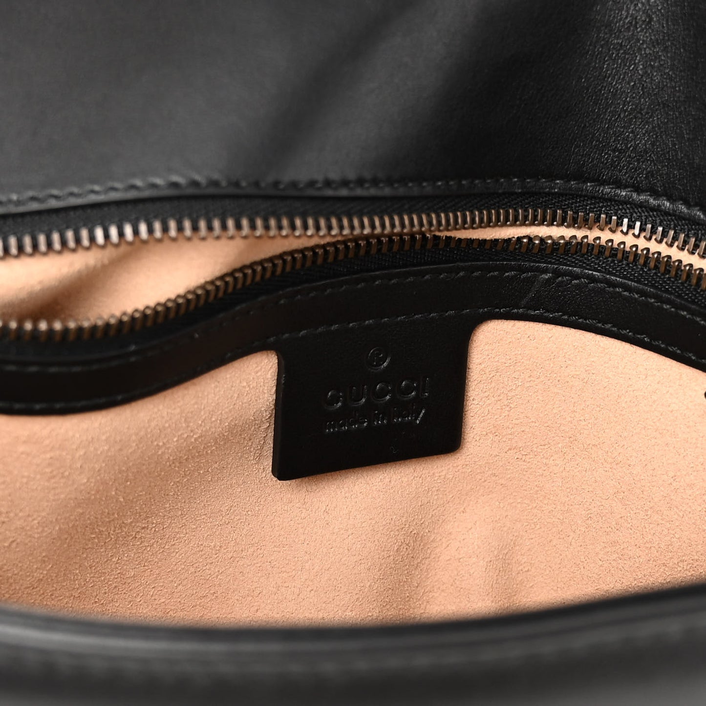 Calfskin Matelasse Small GG Marmont Shoulder Bag Black