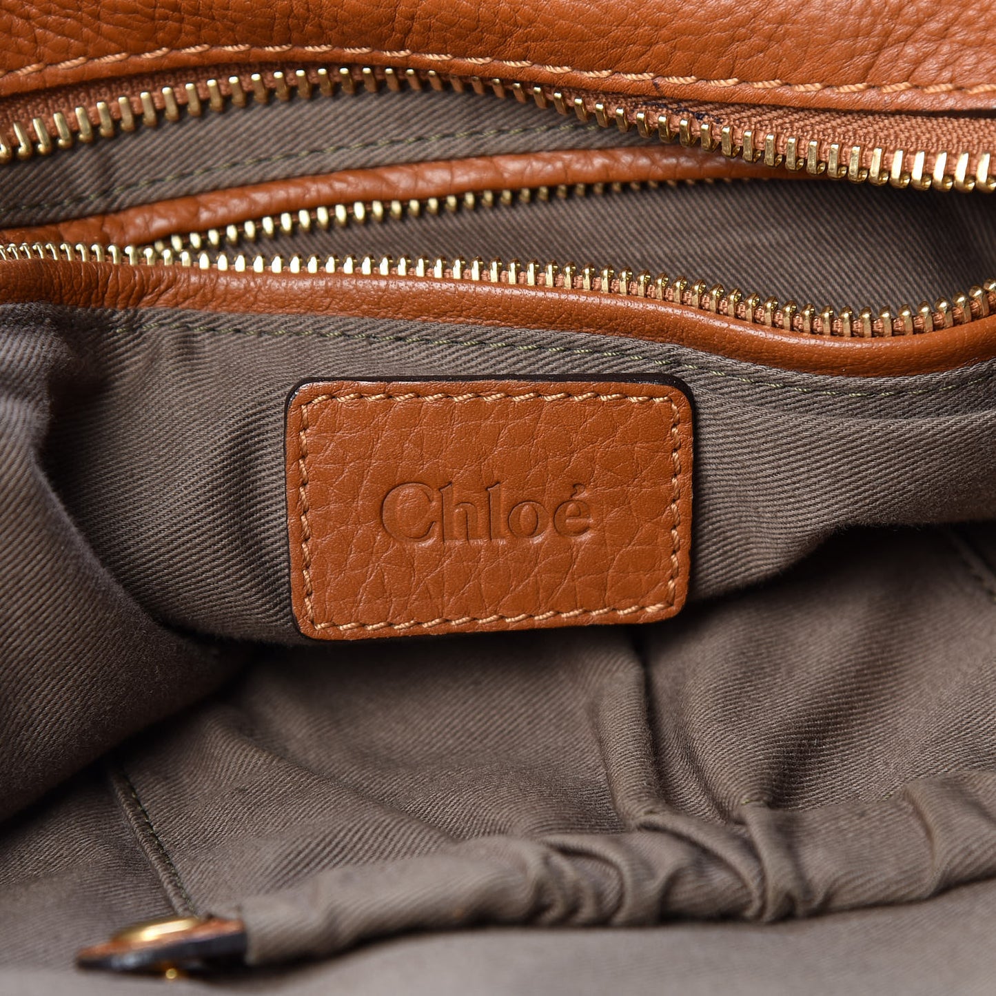 Calfskin Large Marcie Satchel Tan