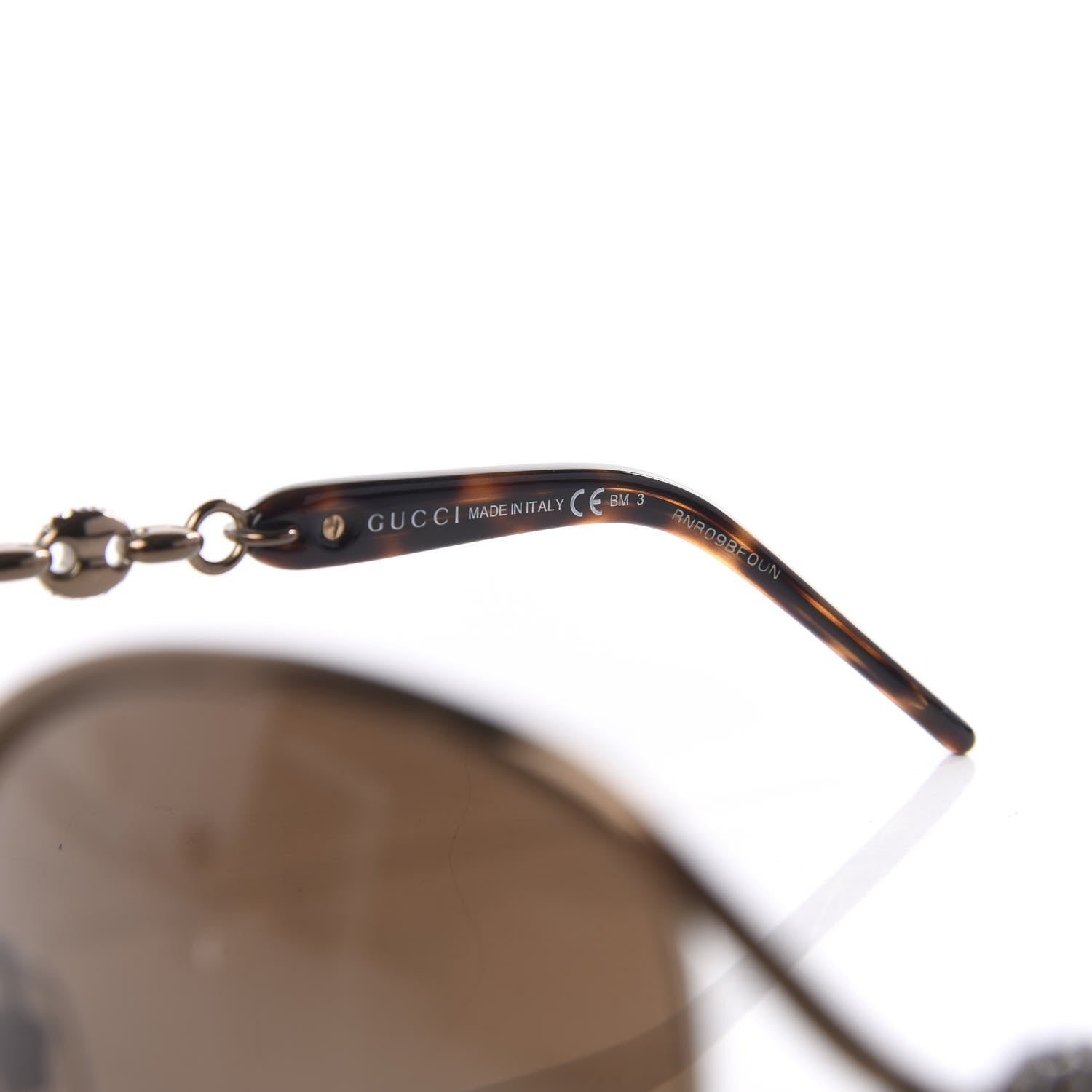 Gucci Crystal Marina Chain Sunglasses 4250/N/S Tortoise 8 of 10