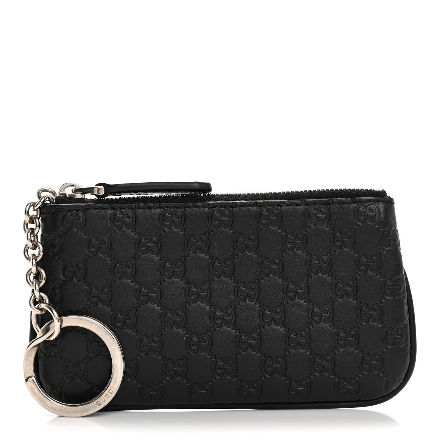 Microguccissima Key Ring Coin Case Black