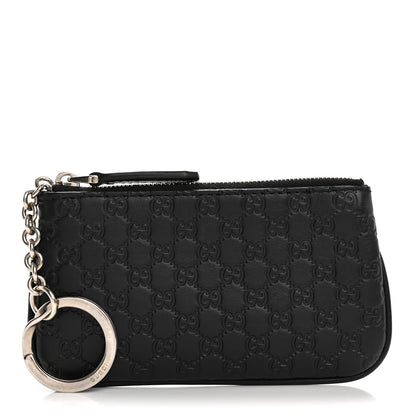 Gucci Microguccissima Key Ring Coin Case Black 1 of 10