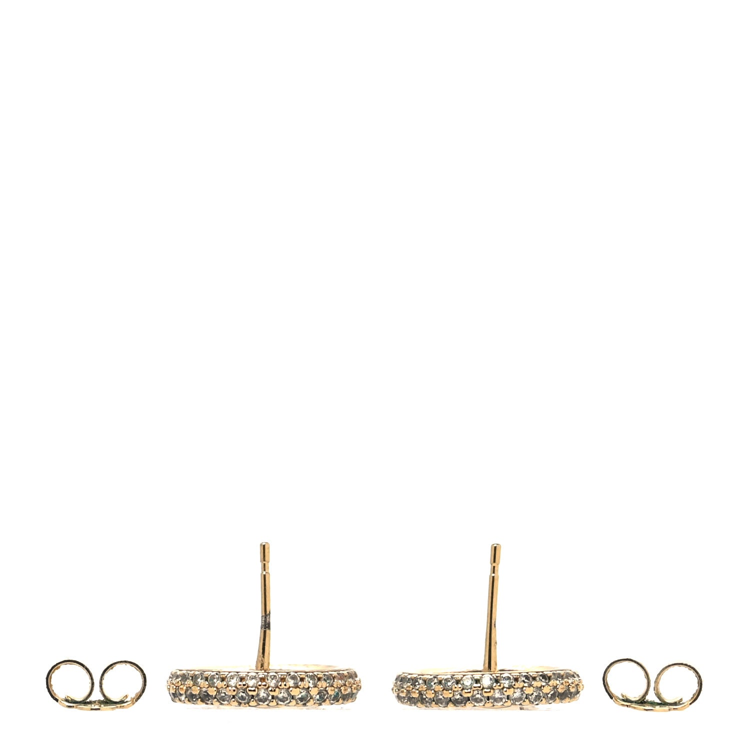 Louis Vuitton Metal Crystal Louise By Night Earrings Gold 3 of 5