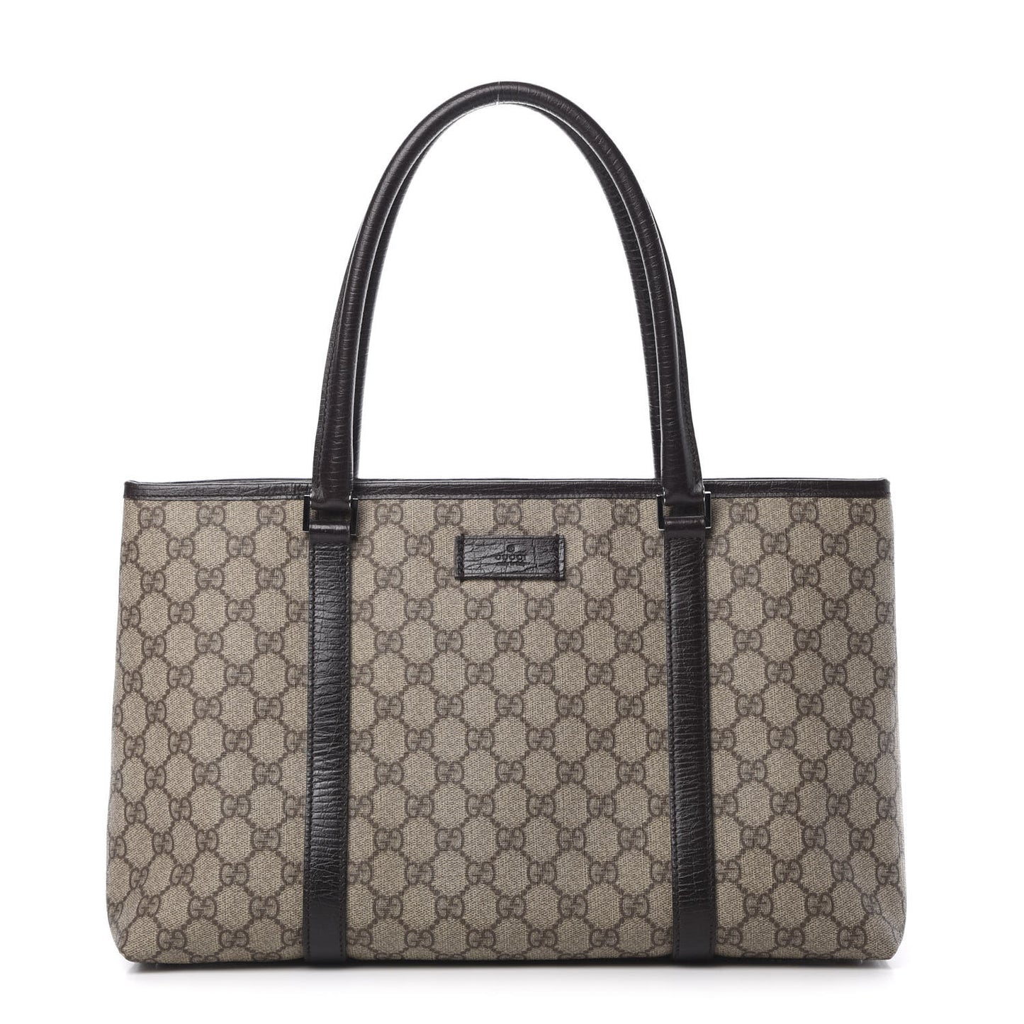 GG Plus Monogram Medium Joy Tote Dark Brown