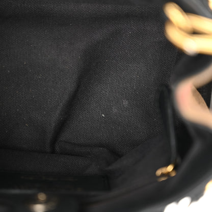 Burberry Derby Calfskin House Check Baby Banner Tote Black 10 of 16