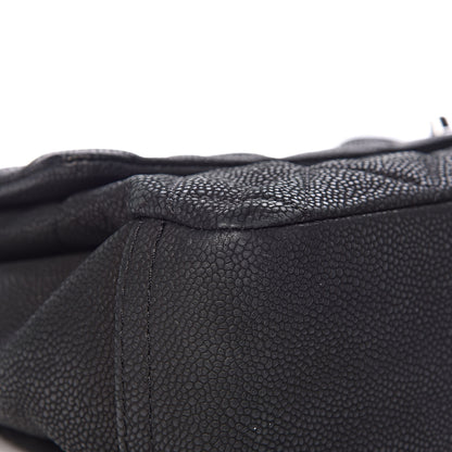Chanel Iridescent Caviar Quilted Medium Lady Pearly Flap Black 16 of 16