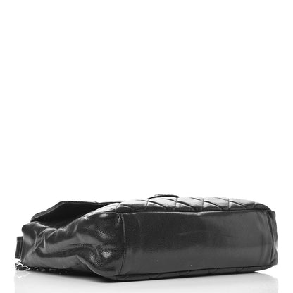Chanel Glazed Caviar Large Nature Flap Bag Black 4 of 11
