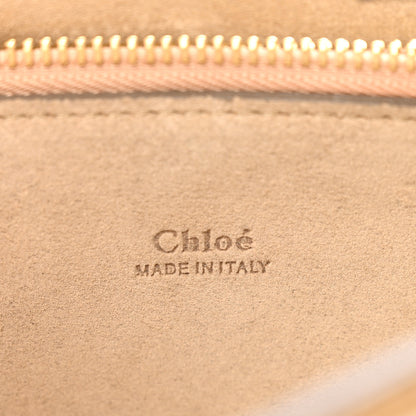 Chloe Calfskin Suede Medium Faye Shoulder Bag Motty Grey 7 of 16
