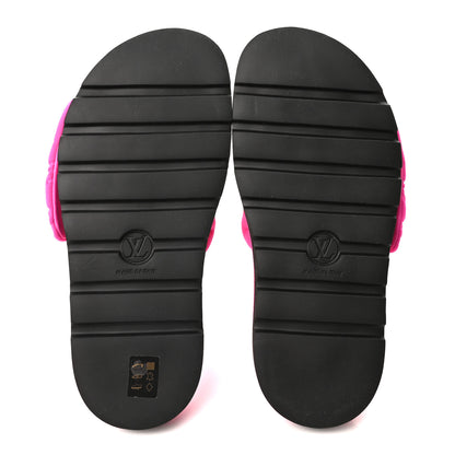 Louis Vuitton Technical Fabric Embossed Monogram Pool Pillow Comfort Mules 41 Fuchsia 6 of 9