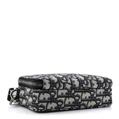 Christian Dior Oblique Pouch Navy Blue 4 of 11