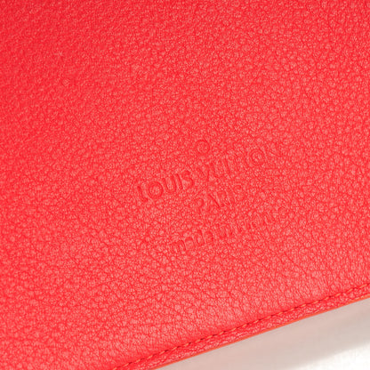 Louis Vuitton Calfskin Notebook Cover MM Rouge Orange 6 of 7