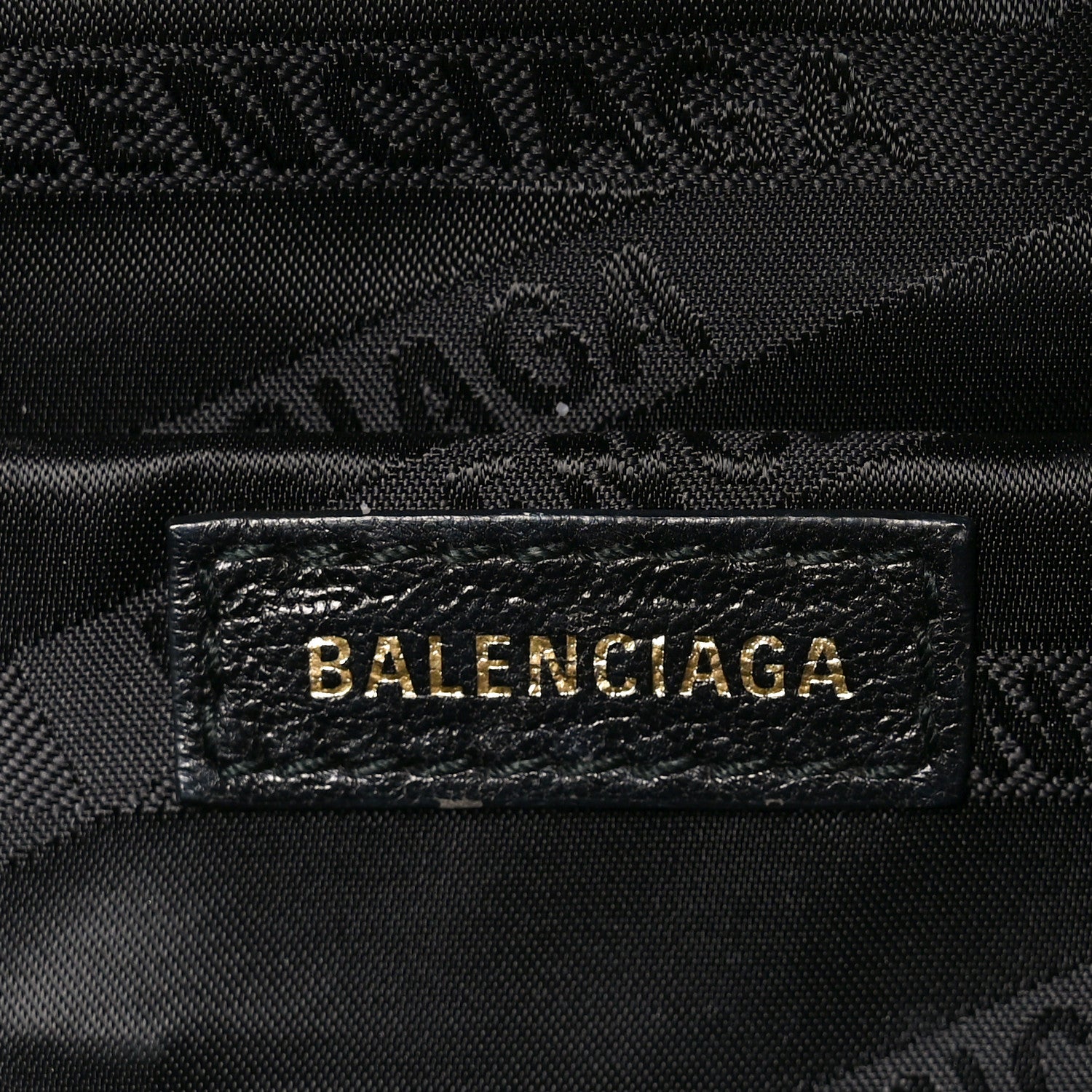 Balenciaga Shiny Goatskin Allover Logo Embossed XS Souvenir Belt Bag Gris 6 of 10