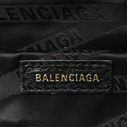 Balenciaga Shiny Goatskin Allover Logo Embossed XS Souvenir Belt Bag Gris 6 of 10