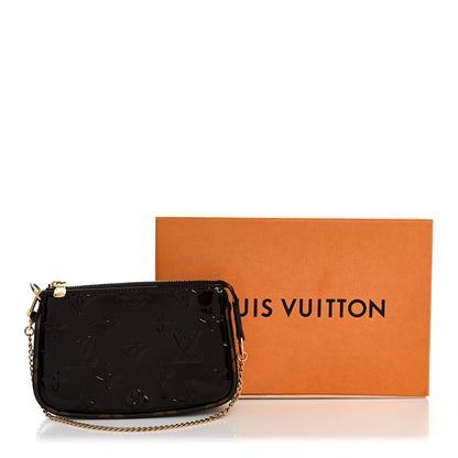 Louis Vuitton Vernis Monogram Mini Pochette Accessories Amarante 9 of 9