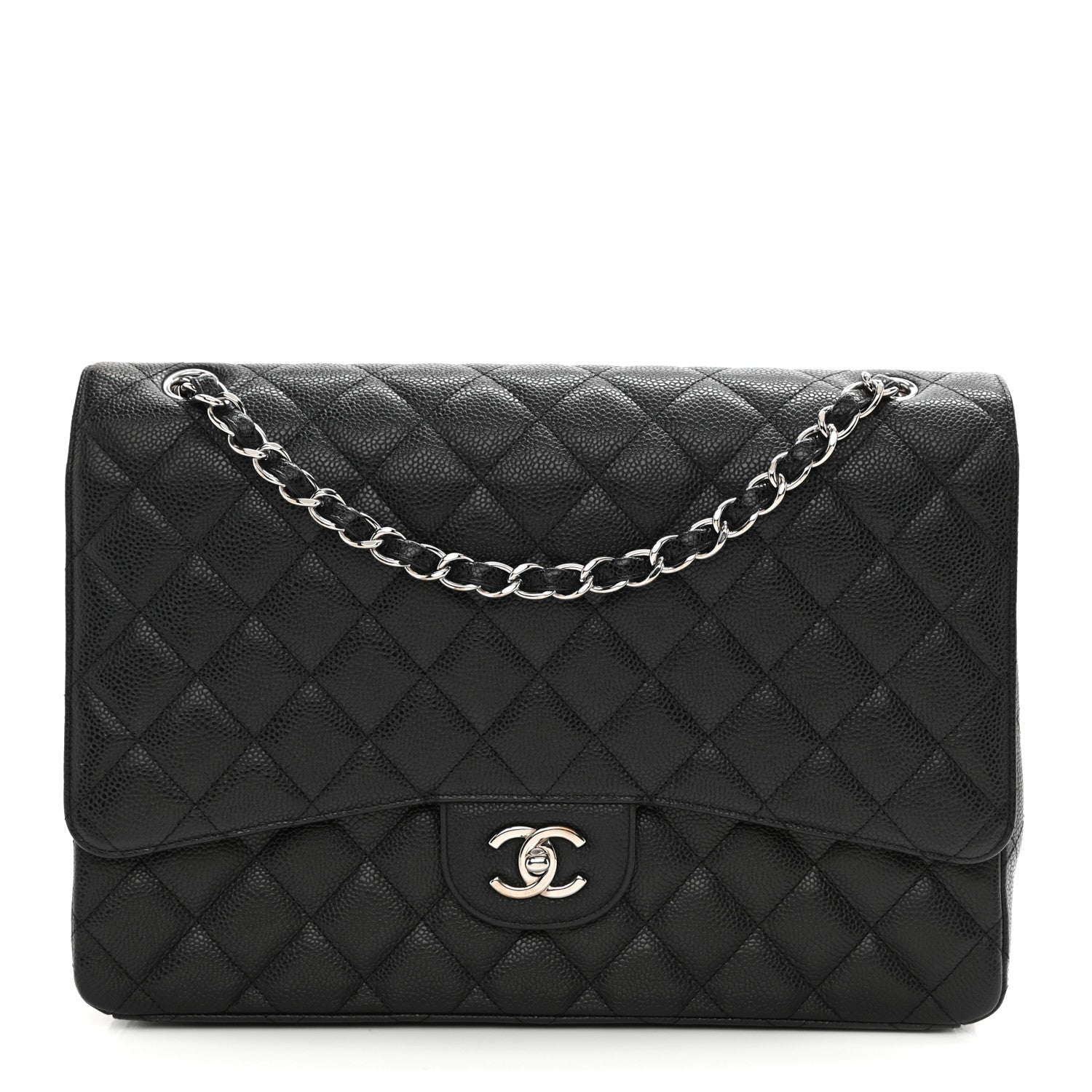 Chanel Caviar Quilted Maxi Single Flap Black 1 of 10