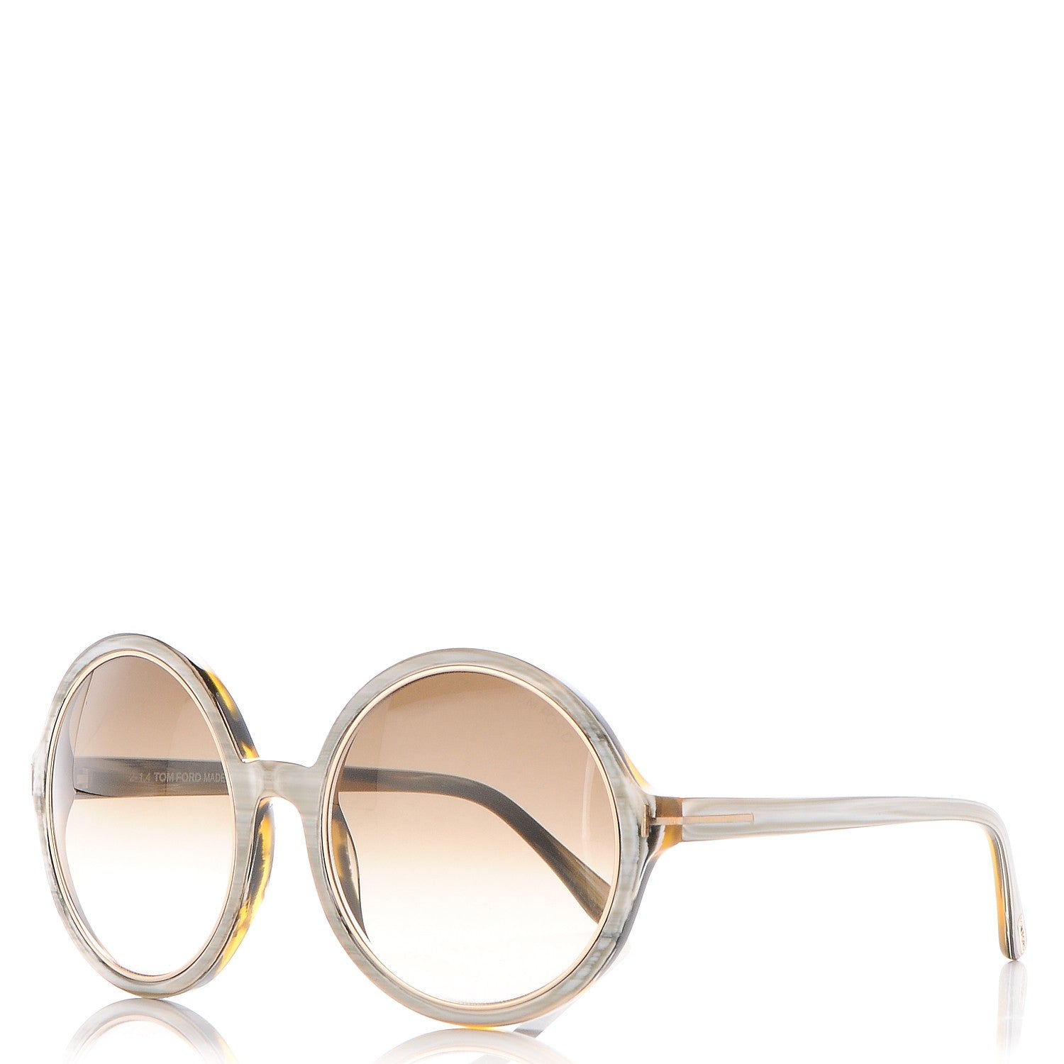 Tom Ford Carrie Sunglasses TF268 Grey Horn 1 of 7