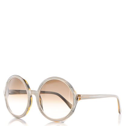 Tom Ford Carrie Sunglasses TF268 Grey Horn 1 of 7