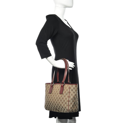 Gucci Monogram Medium Tote Red 2 of 11
