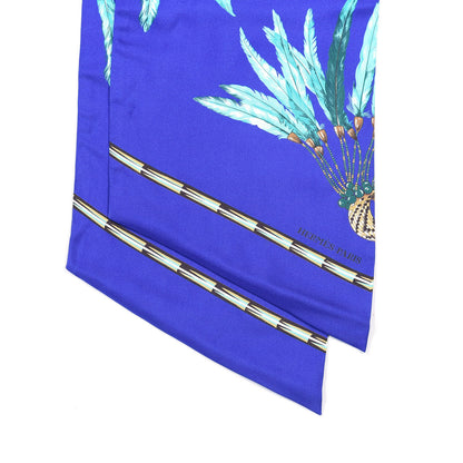 Hermes Silk Brazil Maxi Twilly Encre Turquoise Bronze 3 of 5
