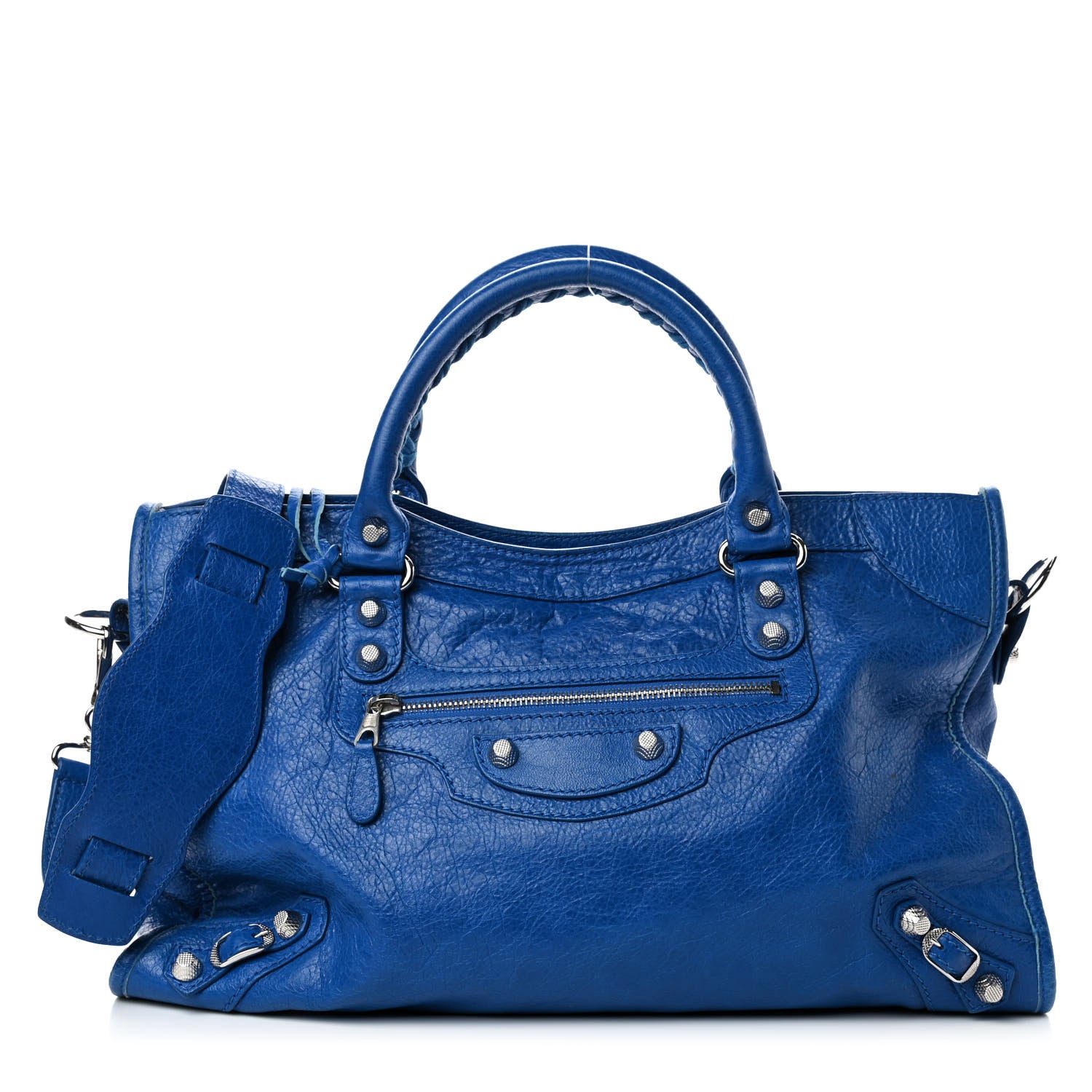 Balenciaga Agneau Giant 12 Silver Hardware City Bleu Lazuli 1 of 11