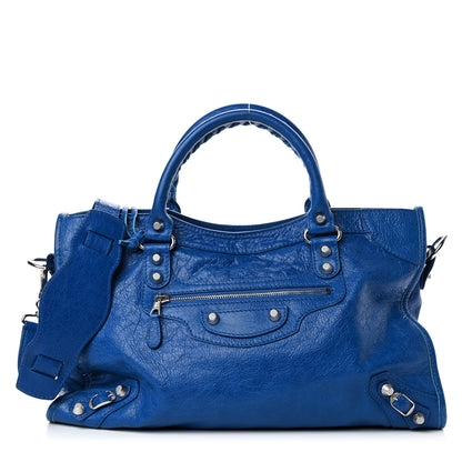 Balenciaga Agneau Giant 12 Silver Hardware City Bleu Lazuli 1 of 11
