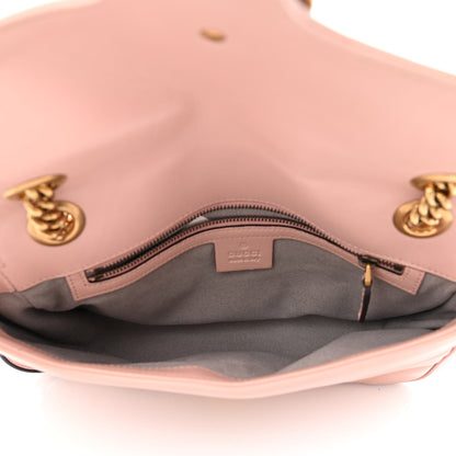 Gucci Calfskin Matelasse Small GG Marmont Shoulder Bag Perfect Pink 5 of 12