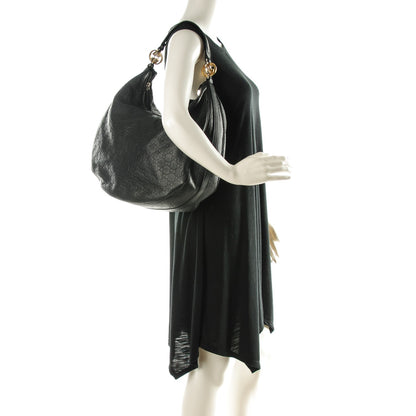 Gucci Guccissima Large GG Twins Hobo Black 2 of 7