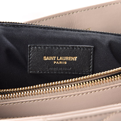 Saint Laurent Calfskin Y Quilted Monogram Medium Loulou Chain Satchel Light Natural 6 of 10