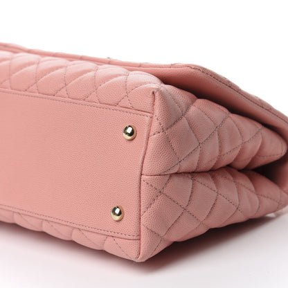 Chanel Caviar Quilted Small Coco Handle Flap Light Pink 7 of 10