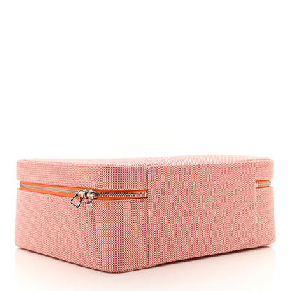Hermes Cotton Les Cabanes Case Orange FRAMBOISE 4 of 6