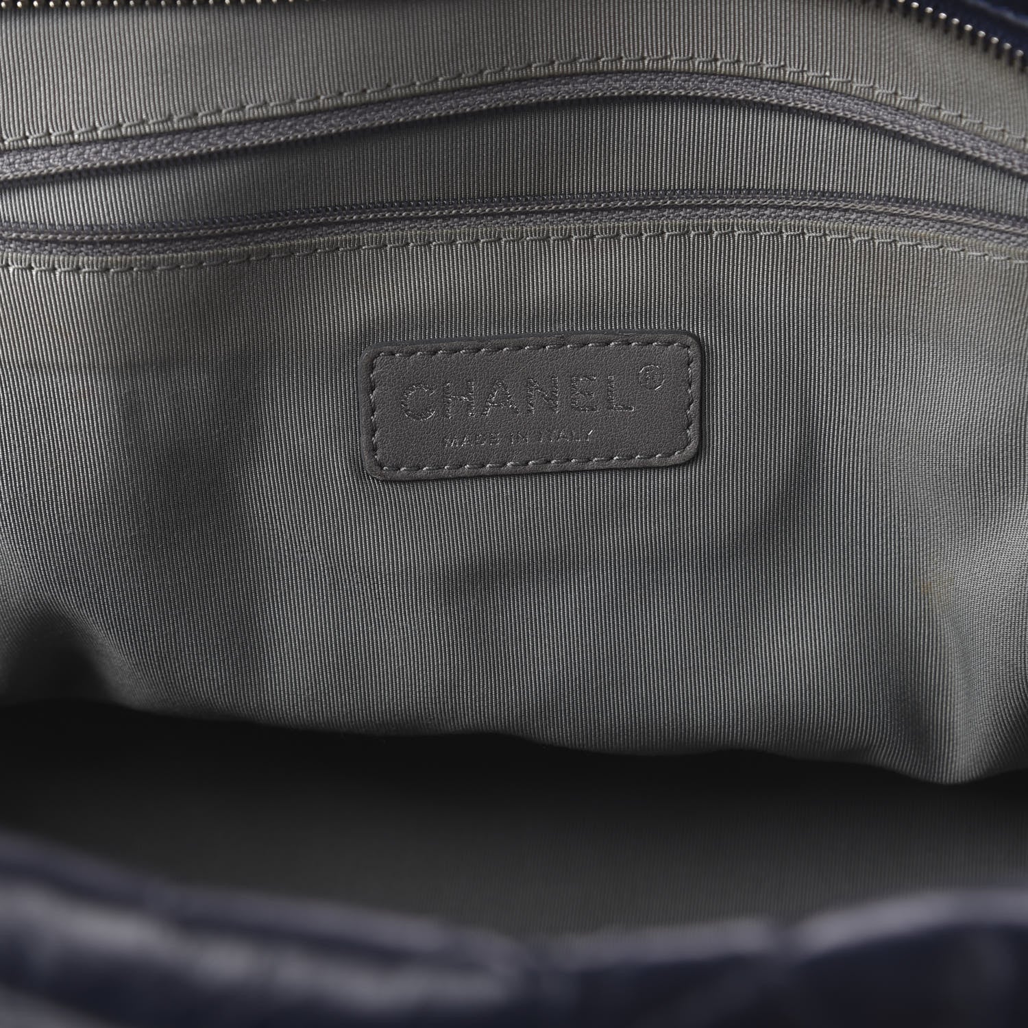 Chanel Calfskin Ultra Stitch Bowler Navy 5 of 15