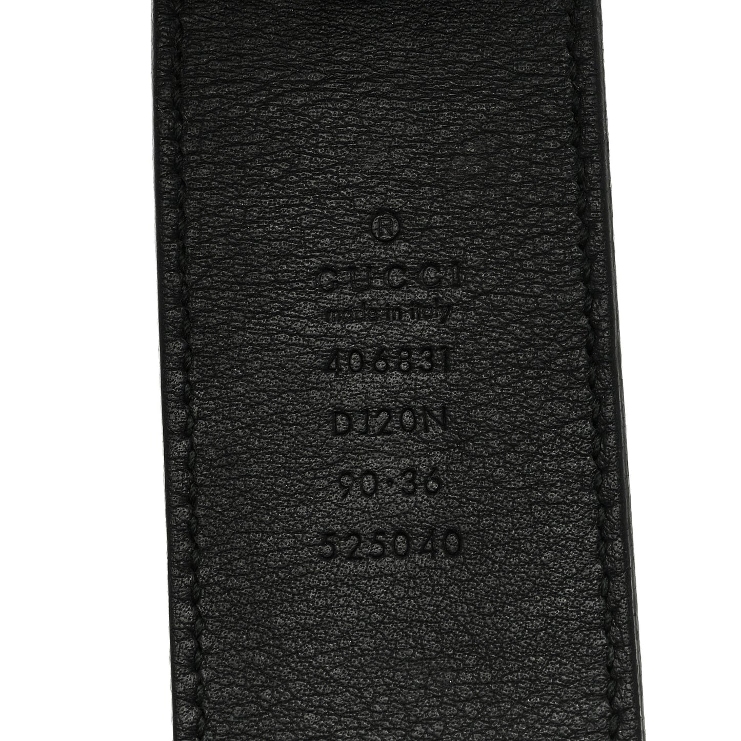 Textured Calfskin Double G 40mm Belt 90 36 Black