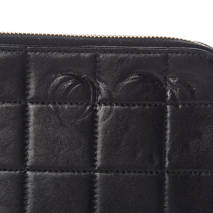 Chanel Lambskin Quilted Chocolate Bar Wristlet Black 10 of 14