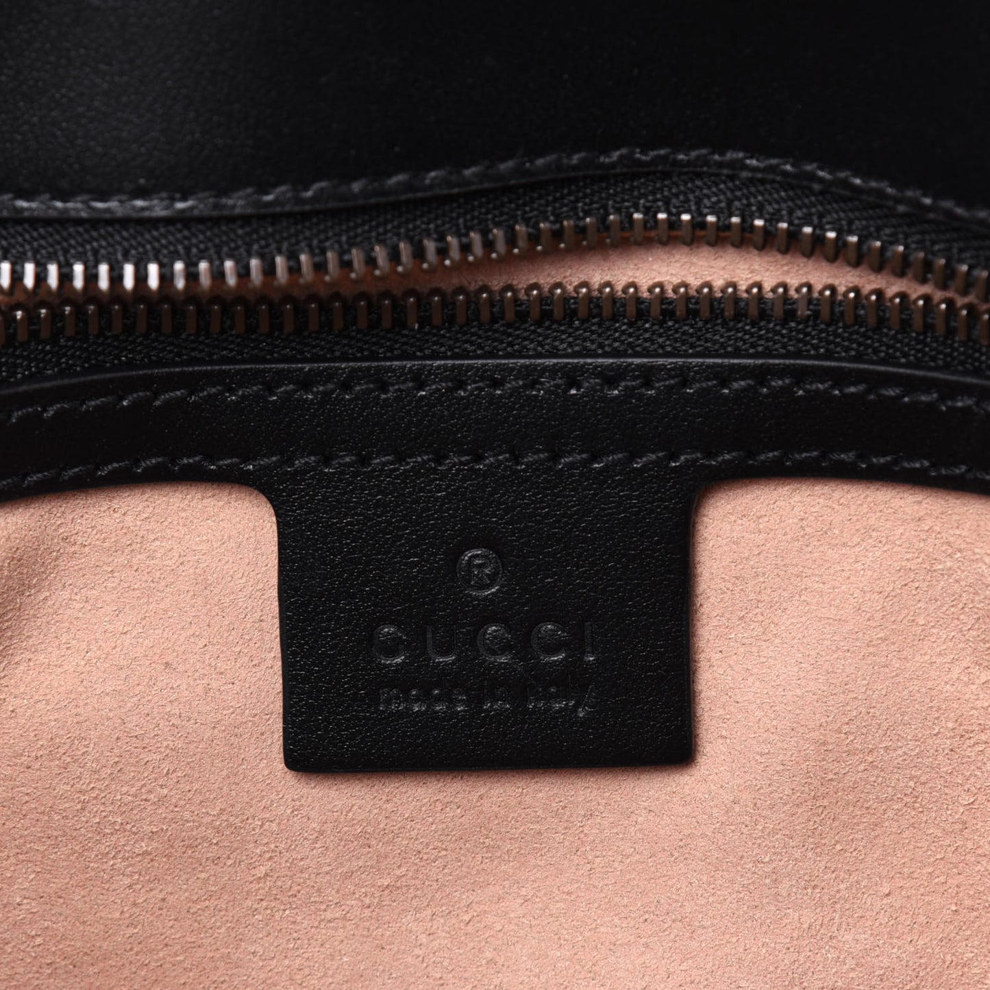 Calfskin Matelasse Small GG Marmont Shoulder Bag Black