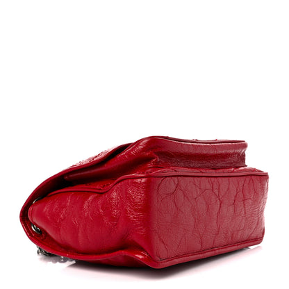 Saint Laurent Crinkled Calfskin Matelasse Monogram Medium Niki Chain Satchel Rouge Eros 4 of 11
