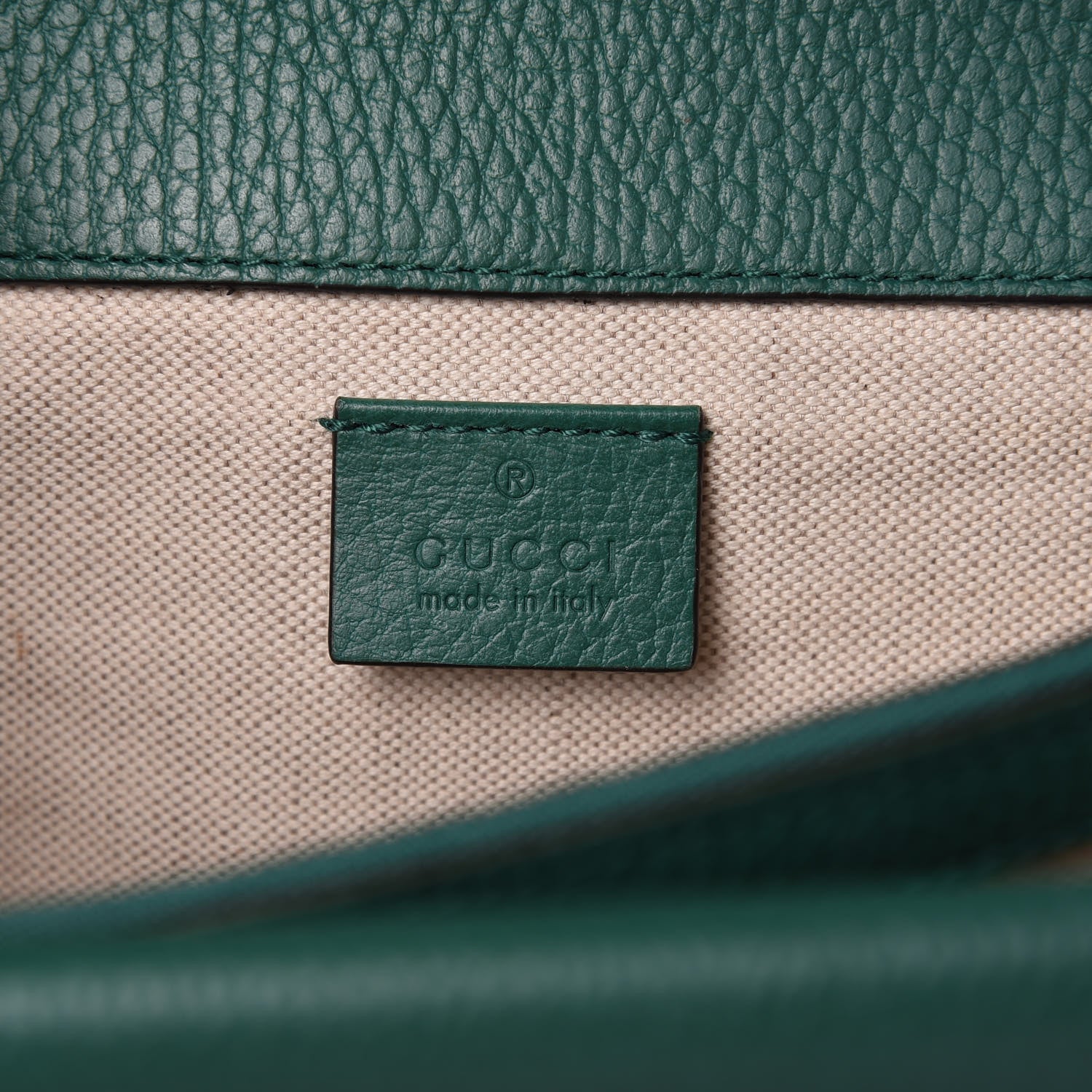 Gucci Pebbled Calfskin Small Dionysus Shoulder Bag Emerald 8 of 10