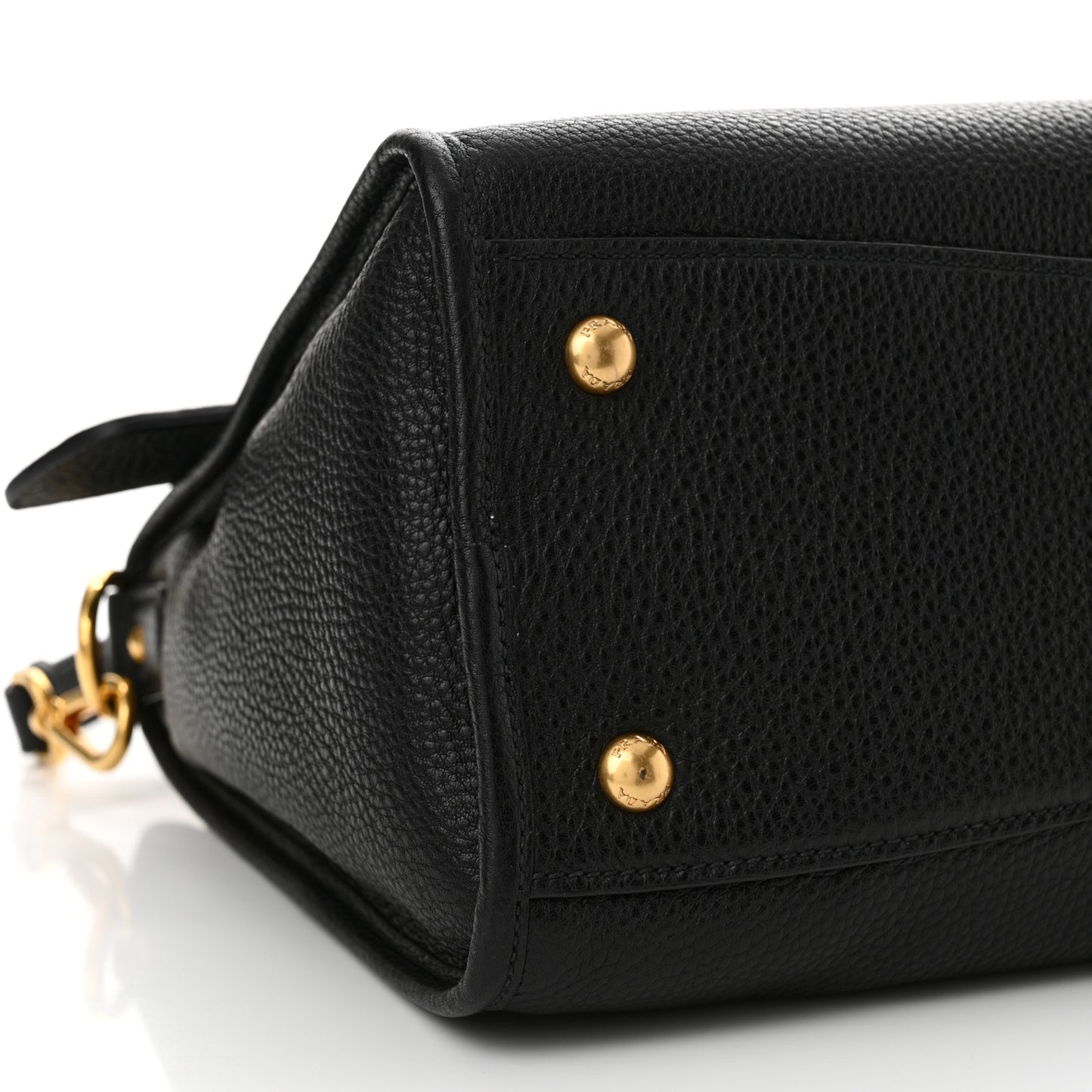 Vitello Daino Shopping Satchel Black