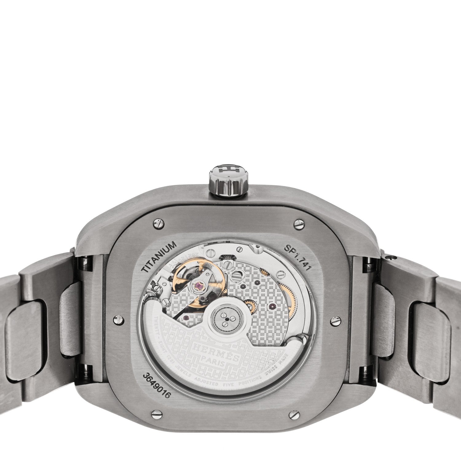 Hermes Titanium 39mm H08 Automatic Watch 4 of 5