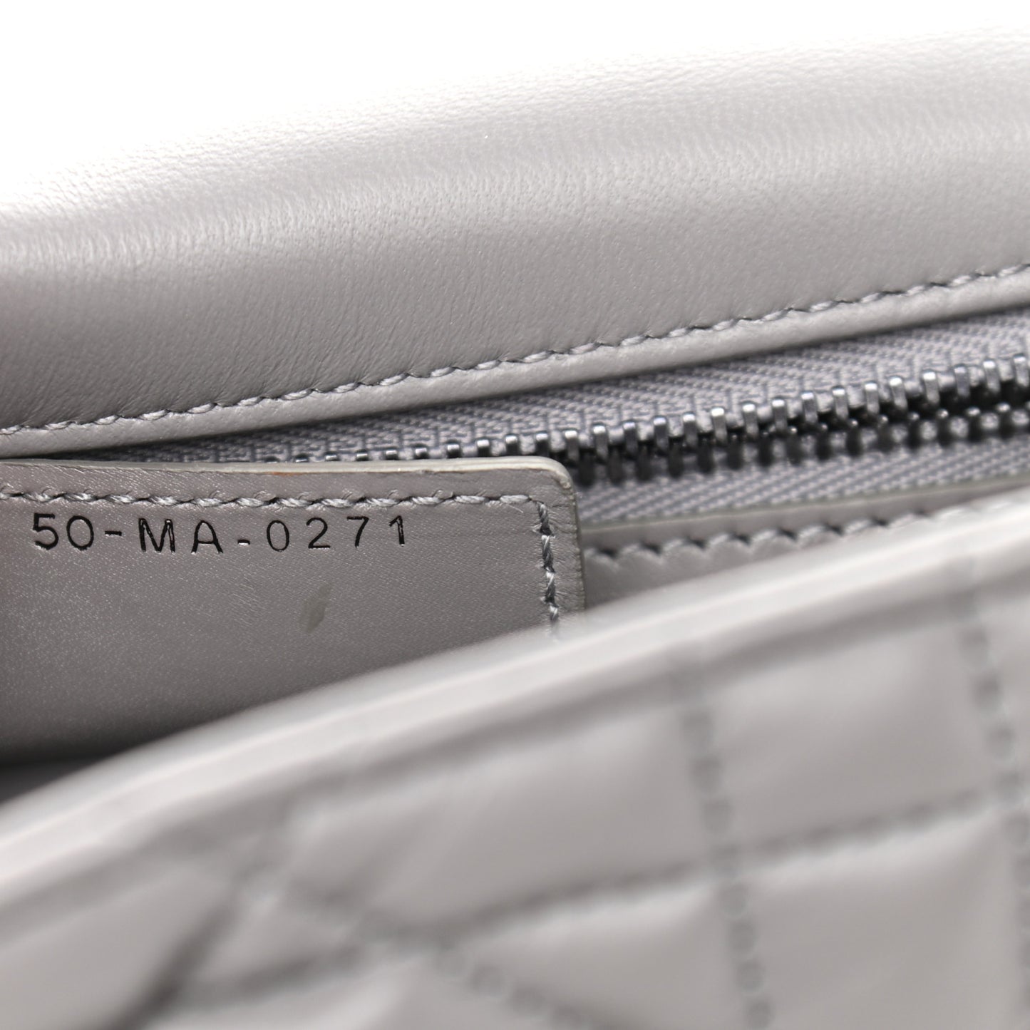 Calfskin Macrocannage Medium Caro Bag Iron Grey