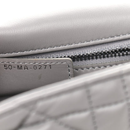 Christian Dior Calfskin Macrocannage Medium Caro Bag Iron Grey 7 of 10