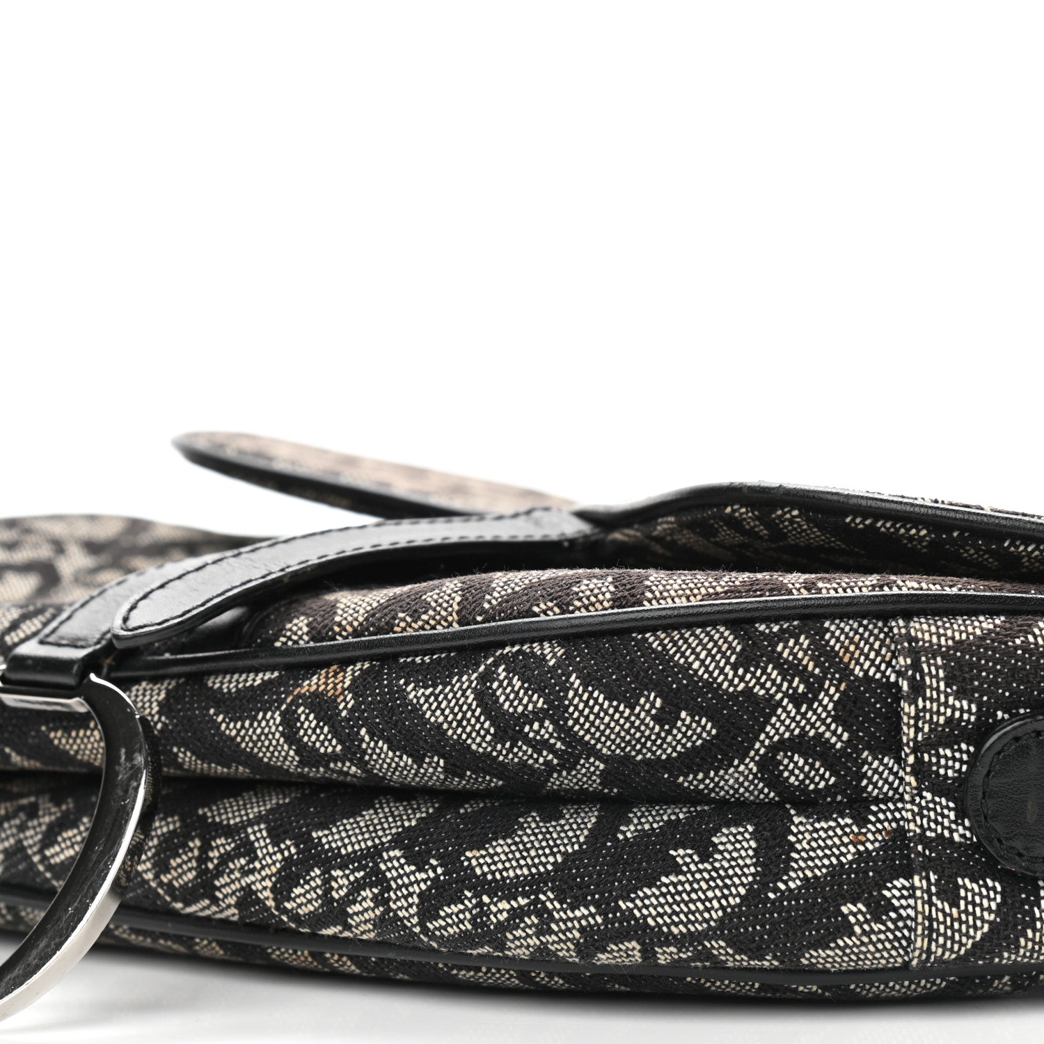 Christian Dior Monogram Saddle Bag Bag Black 19 of 19