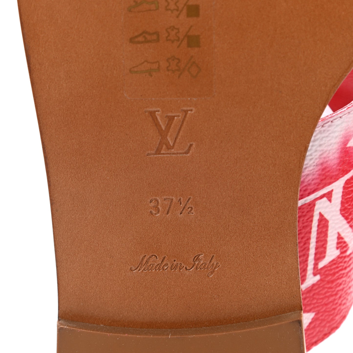Monogram Escale Palma Sandals 37.5 Rouge