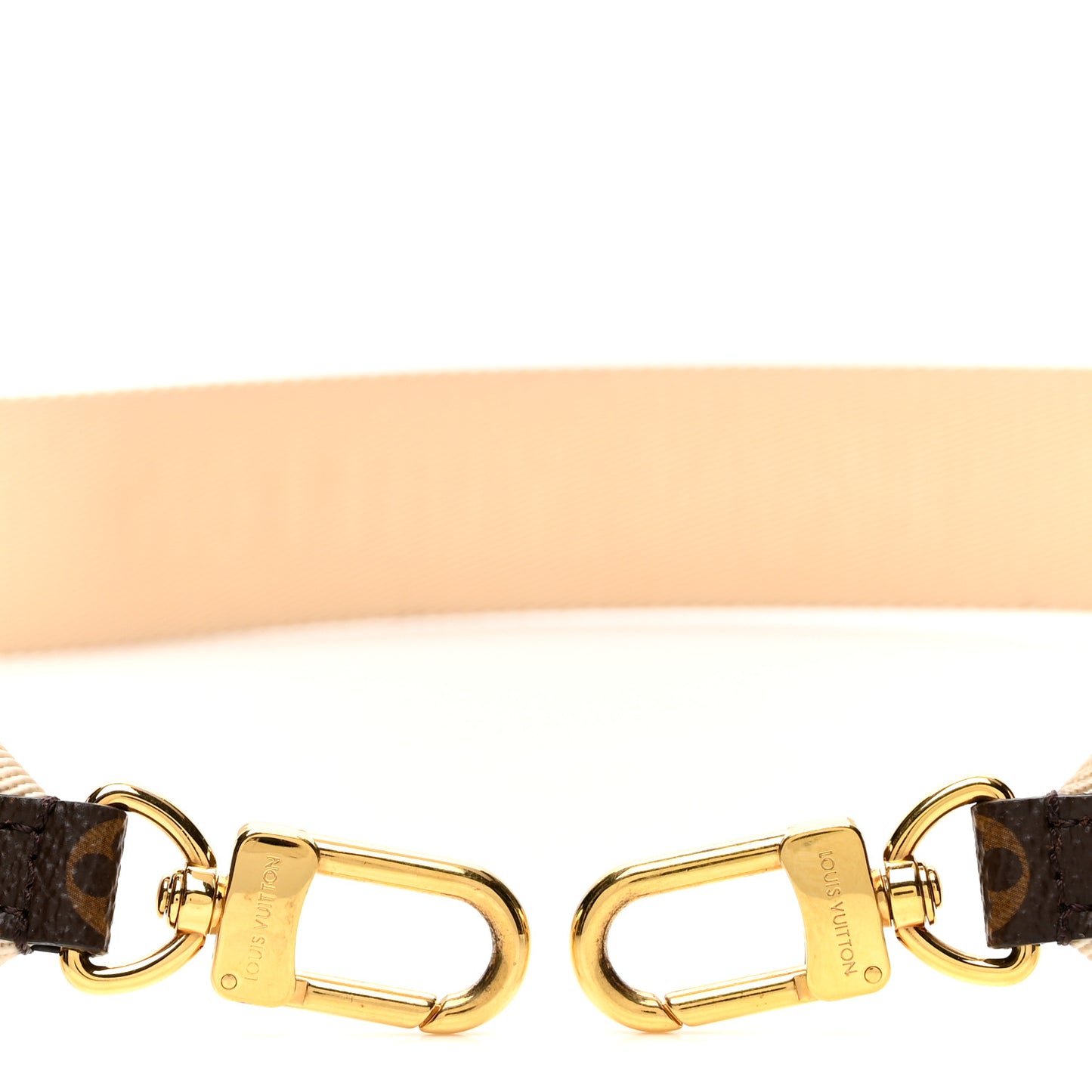 Jacquard Monogram Adjustable Shoulder Strap New Creme
