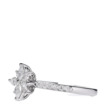 Tiffany Platinum Marquise Diamond Victoria Cluster Ring 50 5.25 3 of 5